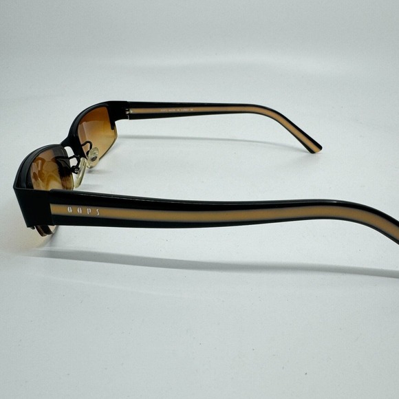 Oops Sunglasses Frames Rectangular Black orange oops-1158 54-18 H10125 - Picture 2 of 7